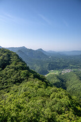 真夏の登山風景
