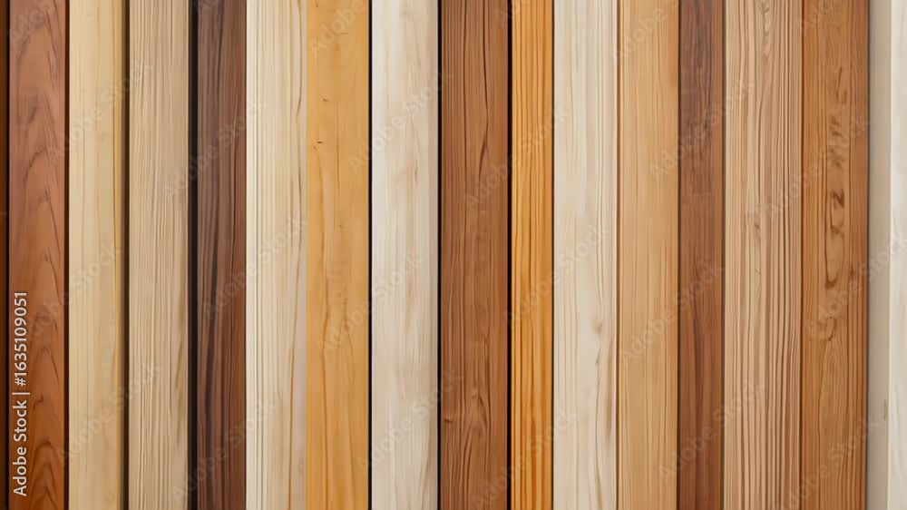 Poster wooden planks with a colorful variety: displaying a range of shades, this image showcases wooden pla