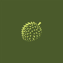 Durian logo in fresh and bold illustrative style.