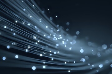 Abstract Data Packets Flowing Through Network