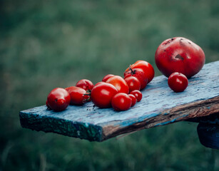 red currant on a wooden table