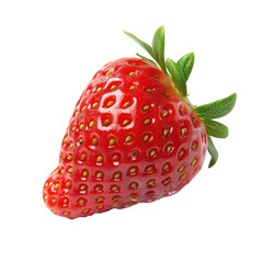 Single, ripe strawberry, close-up
