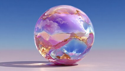 A vibrant, iridescent sphere