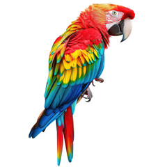 Fototapeta premium Vibrant parrot profile, full of color