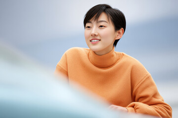 ultrabright screen displays ar map with blurred white text bars giving futuristic feel