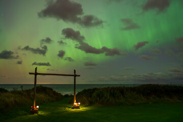 AURORA BOREALIS, ISLE OF MAN.