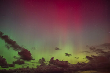 Fototapeta premium AURORA BOREALIS, ISLE OF MAN.