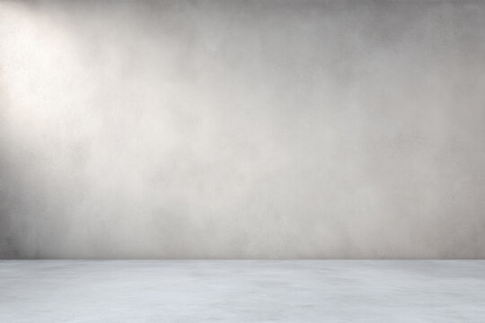 Minimal Concrete Studio Background in Neutral Gray. Seamless neutral gray concrete wall texture ideal for studio photography, product presentations, and digital backdrops. Smooth surface with soft sha