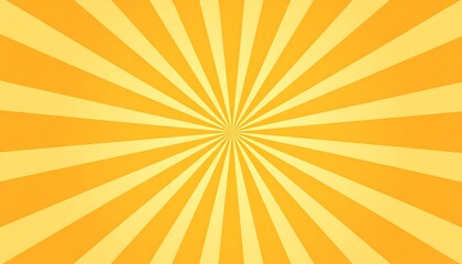 Sunburst background, radiating yellow
