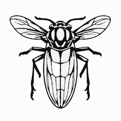 Cicada Animal Icon - Black