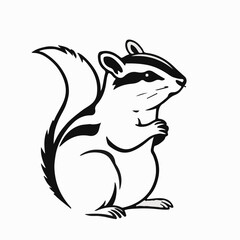 Black Chipmunk Icon