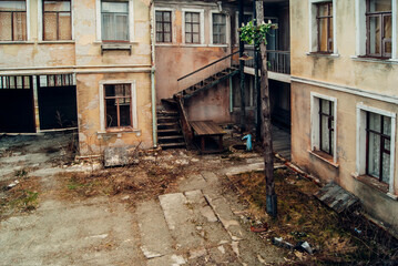 narrow street in old town