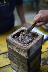Traditiional beekeeping with native Mayan stingless bees in Guatemala