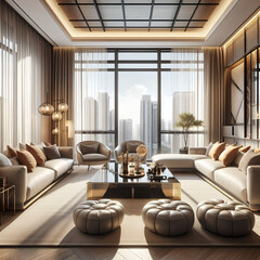 Living room interior design	
