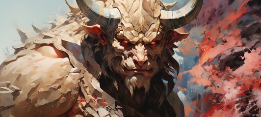 The Mighty Knight Minotaur Griffingenerative