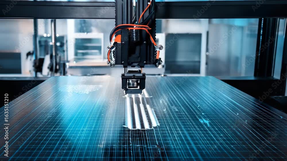 Poster advanced 3d printing process: automated manufacturing with high precision technology