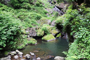 岡山県真庭市　神庭の滝自然公園