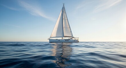 Obraz premium Luxury Yacht Sailing Experience Unforgettable Ocean Voyages