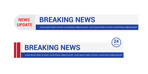 Collection of TV lower third templates, including banners and bars for news, sports, streaming, and broadcasting, ideal for video editing projects.