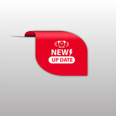 New update sale banner red flat business web creative and poster for website post design	