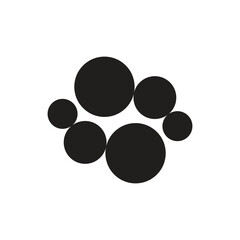 Logo molecule unique design simple minimalist