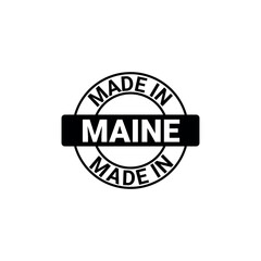 Made in maine, Maine stamp logo, Maine silhouette