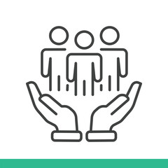 Expert icon. Thin line icon vector