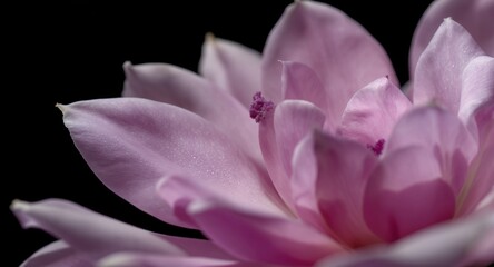 Fototapeta premium Exquisite Pink Flower Petals Close-Up Natures Delicate Beauty