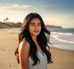 Woman on the beach 