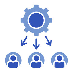 Resource Allocation  Icon Element For Design