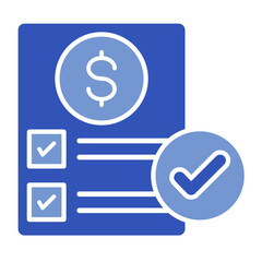 Budget Approval  Icon Element For Design