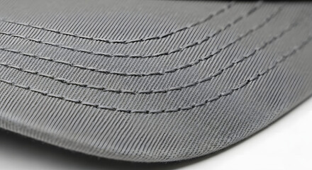 grey fabric texture with parallel stitching detail