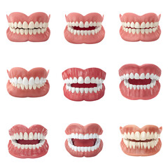 Various 3 d dentures images