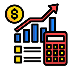 Budget Management Tool  Icon Element For Design