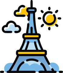 Eiffel Tower single icon