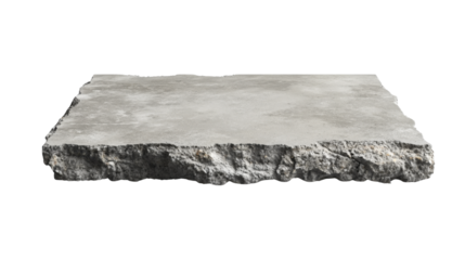 The image displays a concrete slab on white background 