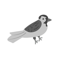 Simple Sparrow Illustration