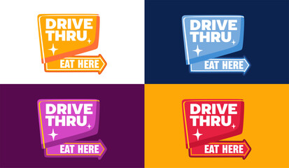 Drive thru open 24 hours with several variants
