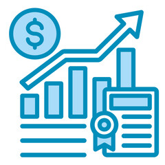 Fiscal Strategy  Icon Element For Design