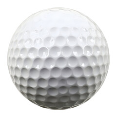 White golf ball on black background