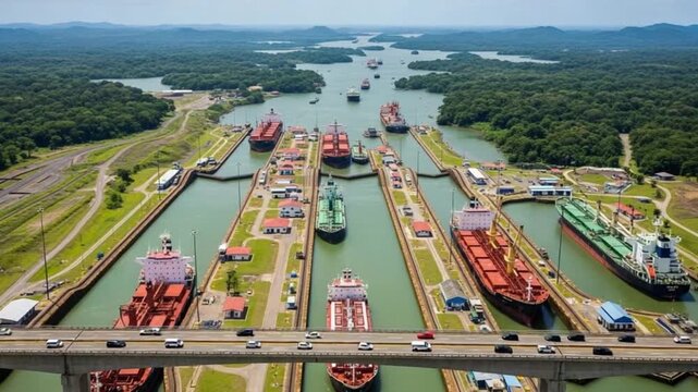 Strategic Waterway Transit: Large Ship for Global Cargo