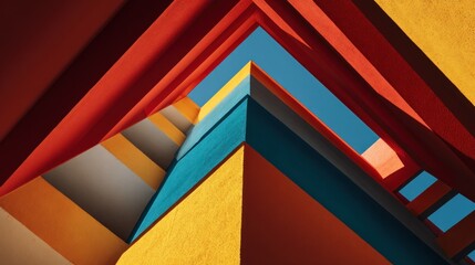 Colorful architectural structure design