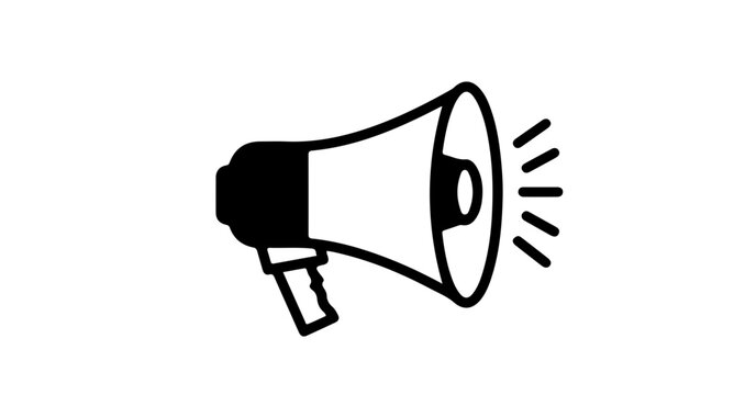 School get your message heard loud and clear with this megaphone vector illustration for announcements and alerts vector
