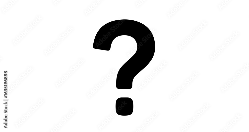 Poster school question mark symbol icon vector illustration faq help support ask doubt query problem soluti