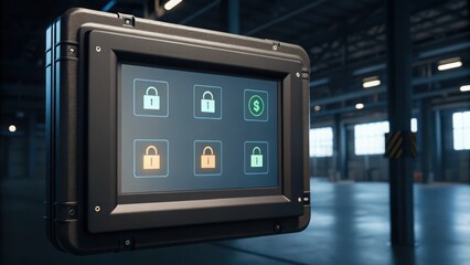 Obraz premium Rugged Data Protection Interface for Secure Operations and Monitoring