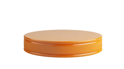 The image shows a Tupperware Junge Welle Torty Cake Tin in a round, orange design on white background 
