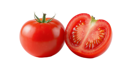 Juicy Red Tomato Fresh, Ripe, and Ready to Eat