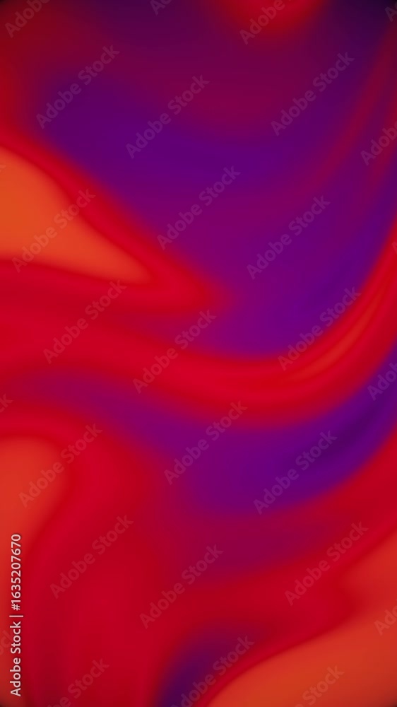 Wall mural abstract deep red and purple fractal background loop