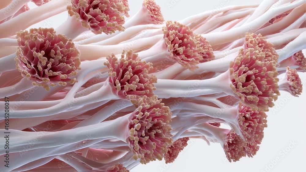 Poster crosssectional animation displaying progression of softtissue polyps obstructing l airflow health co