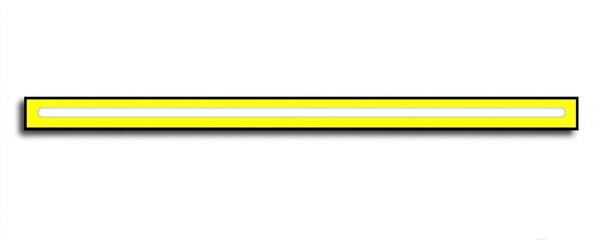 A simple horizontal yellow bar with a white center line